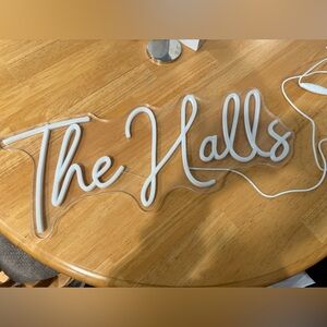 White Wedding Neon Sign Decor